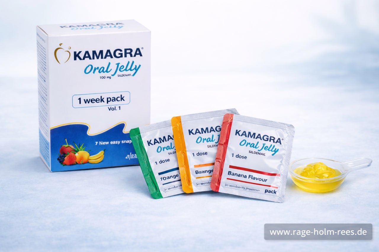 Kamagra Oral Jelly Verpackung mit Sachets
